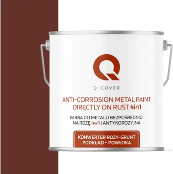 barva na kov BARVA NA KOV NA REZ ŽELEZNÁ LITINA 4v1 ČERVENOHNĚDÁ RAL 8012 POLOMATNÁ 5L