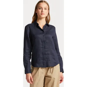 Dámská košile KOŠILE GANT REG LINEN CHAMBRAY SHIRT EVENING BLUE