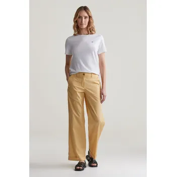 Dámské kalhoty KALHOTY GANT REL LIGHTWEIGHT CHINOS DUSTY YELLOW