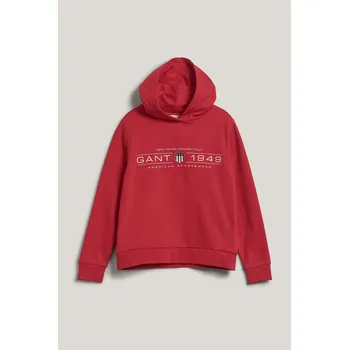 Dámská mikina MIKINA GANT REG SHIELD HOODIE BRIGHT RED