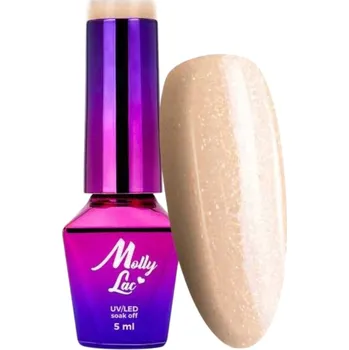 Lak na nehty Hybridní lak na nehty MOLLYLAC 5g Bonbons Vanilla Shake Č.454