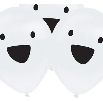 Balónek Amscan Halloween Duch - Balónky latexové LED 27,5 cm 4 ks