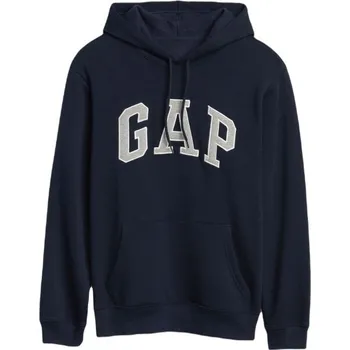 Pánská mikina Pánská mikina GAP V-HERITAGE LOGO XXL Tmavě modrá, Šedá