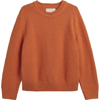 Pánský svetr SVETR GANT RELAXED PLAIN BOUCLE C-NECK PUMPKIN ORANGE