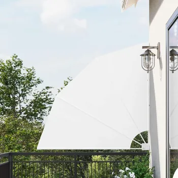 Stínicí technika Zástěna na balkon Bílá 140 x 140 cm Polyester