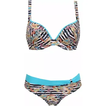 Dámské plavky Vyztužené plavky Beauty Bra Timo 842592 proužek velikost 70G