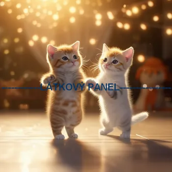 Látkový panel - Kočka - KČ-110 Velikost: 25x25cm, Materiál: Kočárkovina
