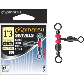 Kamatsu trojobratlík BAREEL TRIPLE SWIVEL STYLE / 10 ks Varianta: 14x16/ 10kg