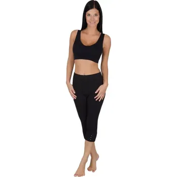 Dámské kalhoty Černé dámské 3/4 legíny Dzianel 127 velikost 3XL