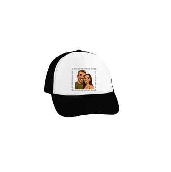Kšiltovka Bastard Karikatura z vlastní fotky kšiltovka truckerka Black cap
