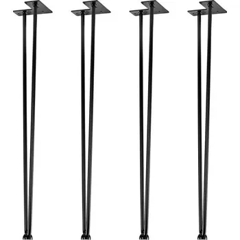 Stolová podnož STILISTA Nábytková noha ze 2 tyček, max. 70 cm, černá