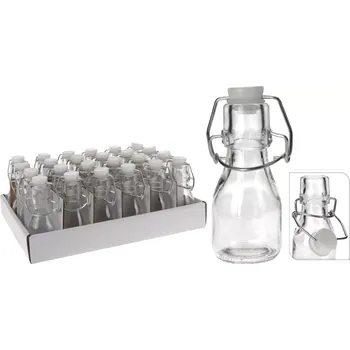 Placatka Láhev s obloučkovým uzávěrem Gastro 75 ml, kulatá