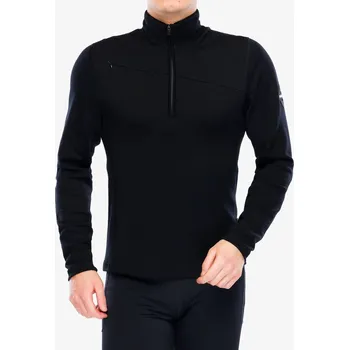 Pánská mikina Sensor Merino UP Fleece Short Zip Black M