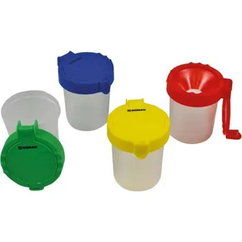 Výtvarná sada Kalíšek na vodu s víčkem Donau - průměr 8 cm, mix barev