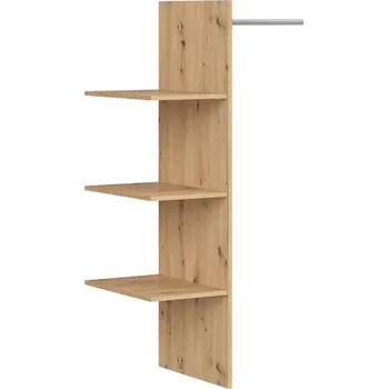 police Police do skříně Lamea - Black Red White - BRW Dub Artisan 37x145 cm