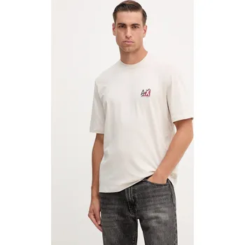 Bavlněné tričko Armani Exchange XM001451.AF10356 béžová 01X, vel. S