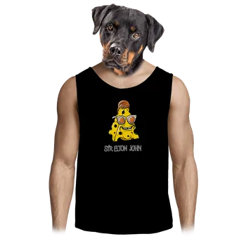 Pánské tílko Bastard Sýr Elton John pánské tílko Black