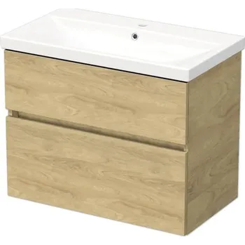 Koupelnový nábytek Koupelnová skříňka s umyvadlem DAXX 80 cm dub světlý DA 80 2Z H3730