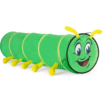 Dětský stan IPlay Dětský tunel STONOŽKA zelený