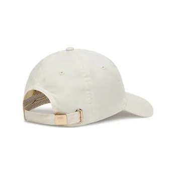 Módní doplněk Tommy Hilfiger Kšiltovka Essential Flag Soft Cap AW0AW17632 Écru OS