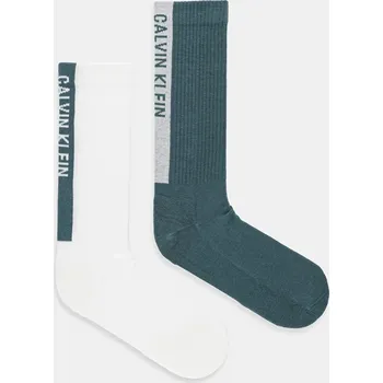 Dámská móda Ponožky Calvin Klein Jeans 2-pack 701235977 tyrkysová 67X, vel. ONE SIZE