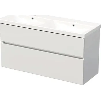 Koupelnový nábytek Koupelnová skříňka s umyvadlem DAXX 120 cm bílá DA 120D 2Z A0016