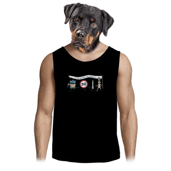 Pánské tílko Bastard Nepřátelé řidičů pánské tílko Black