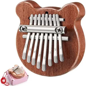 Mini kalimba palcový klavír Kalimba nástroj dětské prstové klavíry vyrobené ze dřeva přenosný