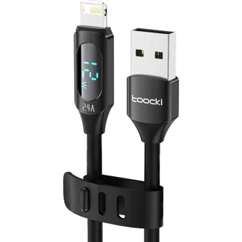 Toocki TQ-X55 nabíjecí a datový kabel - USB-A na Lightning - 1 m - černý