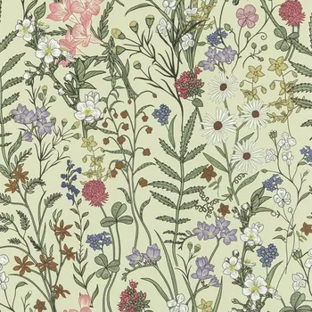 Tapeta Abyssaly hnědá květinová samolepicí tapeta, 44 cm x 300 cm, kontaktní papír na nábytek, voděodolná