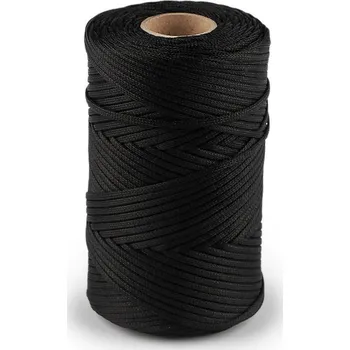Příze Oděvní šňůra PES Ø2 mm, barva černá