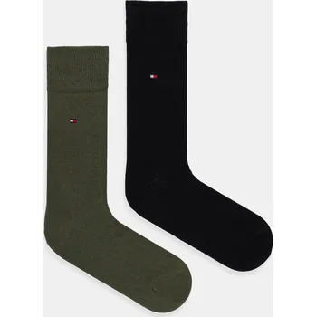 Pánské ponožky Ponožky Tommy Hilfiger 2-pack 371111.NOS zelená 87X, vel. 39/42