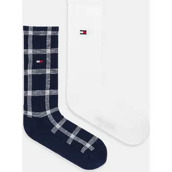 Pánské oblečení Ponožky Tommy Jeans 2-pack 701236476 námořnická modř 59X, vel. 35/38