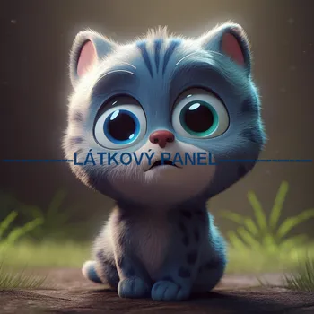 Látkový panel - Kočka - KČ-82 Velikost: 20x20cm, Materiál: Bavlna