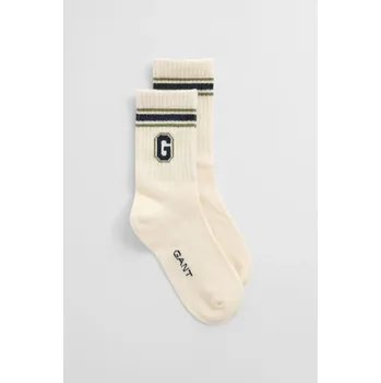 PONOŽKY GANT GRAPHIC SOCKS IVORY WHITE