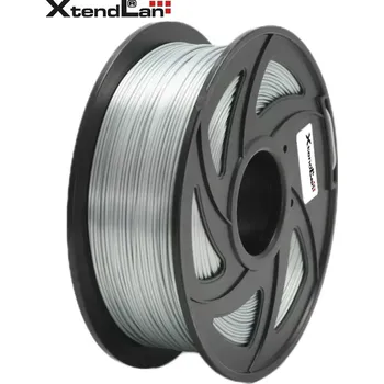 3D tisk XtendLAN PLA filament 1,75mm lesklý stříbrný 1kg 3DF-PLA1.75-SSL 1kg