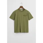 TRIČKO GANT TONAL AS SS T-SHIRT WASHED OLIVE