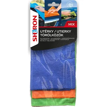Mycí kartáč na vozidlo Sheron DF1720008 Utěrka z mikrovlákna 3 ks - mix