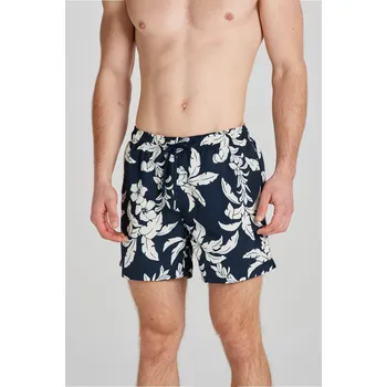 Pánské plavky PLAVKY GANT PALM LEI PRINT SWIM SHORTS EVENING BLUE