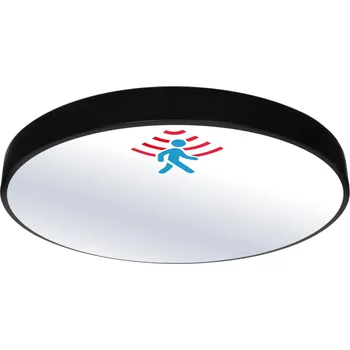 LED panel DomenoLED Plafon přisazený LED 40cm kruhové BB03 40W 4000K s čidlem černý