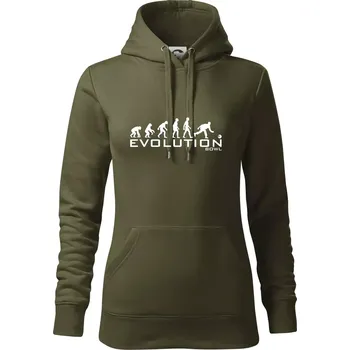 Dámská mikina Evolution Bowl - Mikina dámská Cape s kapucí - M ( Military )