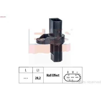Čidlo automobilu Snímač, poloha vačkového hřídele EPS 1.953.471