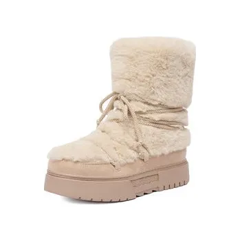Dámská zimní obuv DeeZee Sněhule HX24020-1 Béžová 39
