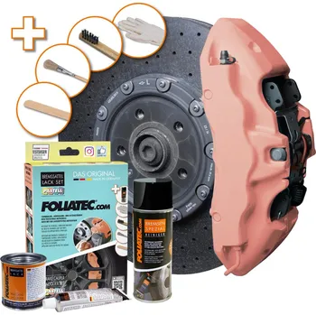 Autolak FOLIATEC dvousložková barva na brzdy, barva: pastelová oranžová (Juicy peach)