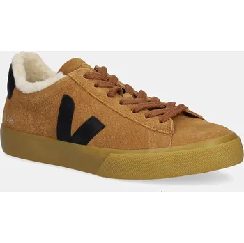 Dámské tenisky Semišové tenisky Veja Campo Winter dámské, hnědá barva, CW0320809A 88X, EUR 37
