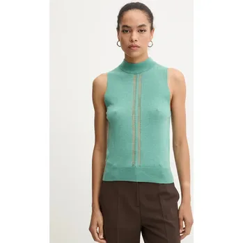 Hedvábný top IRO WP12LORETTE zelená 77X, vel. S