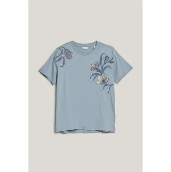 Dámské tričko TRIČKO GANT REG MAGNOLIA EMBROIDERY SS T-SHIRT DOVE BLUE