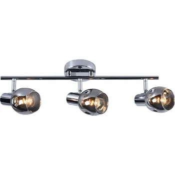 Stropní reflektor kulatý Lampex čirý, stříbrný, šedý