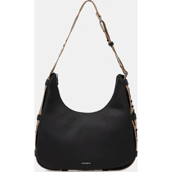 Kabelka Kožená kabelka Coccinelle RAQUEL černá barva, E1.SQ0.13.01.01 99C, vel. ONE SIZE