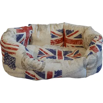 Pelíšek pro psa Pelech pro domácí mazlíčky - vlajky - 45 x 30 cm